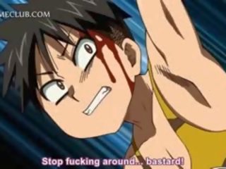 Busty Hentai girl Stripped Naked For Gangbang Fuck