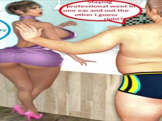3D Comic Cuckold Wife gets Dirty with Her Boss on Wacky