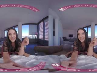 VRBangers Angela White Takes a Big penis between her Big Boobs VR sex video