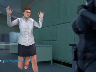 Futa dengan gergasi zakar dalam pejabat, gameplay episod