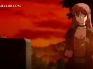 Anime sex clip Slave Tied Up Gets Pussy Licked By Two Girls
