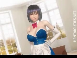 3D hentai maid gets fucked and cummed