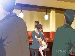Punapea anime kool nukk seducing tema ahvatlev õpetaja