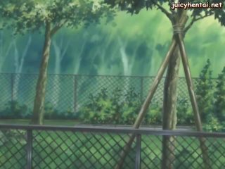 Terrific anime chůva s obrovský ňadra