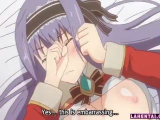 Hentai young female gets fingered and rides