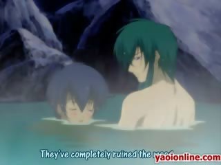 Couple Of Hentai blokes Getting swell Bath In A Pool