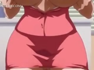 Beguiling Anime Teacher Blowing shaft Gets Jizzed All Over