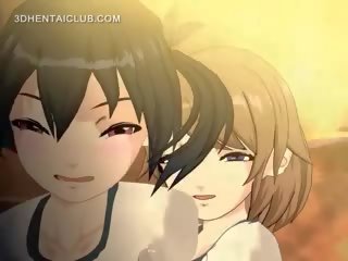 Hentai kotor klip hamba mendapat seksual diseksa dalam 3d anime