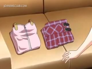 Shy Hentai Doll In Apron Jumping Craving dick In Bed