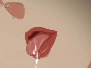 Nevinovat animat adolescent fucks mare înțepătură între tate și pizda gură