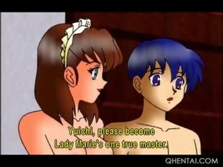 Hentai sedusive Mama Fucks Her Son And Maid In Bondage 3some