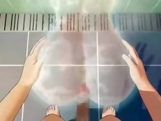 Anime anime x rated clip doll gets fucked good in shower